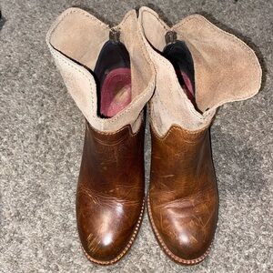 HUDSON Brock Leather & Suede Ankle Boots